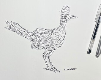 Roadrunner Original Drawing