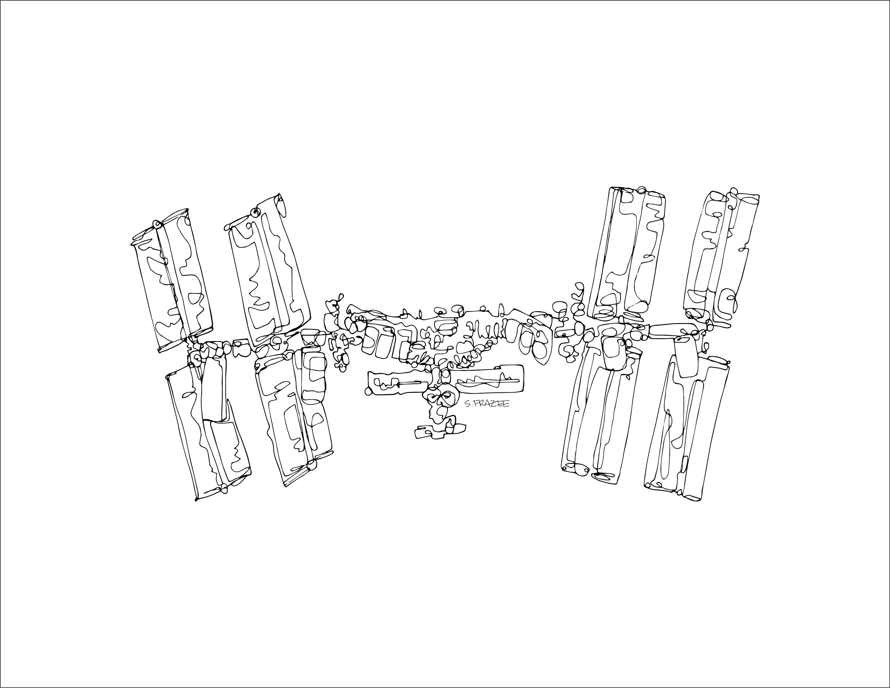 Set of 3 Printable International Space Station Wall Art Space - Etsy España