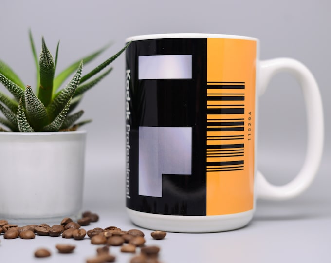 Kodak Film Canister Coffee Mug: Photography Lover Gift, B&W