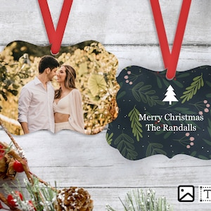 Photo Ornament, Christmas Tree Ornament, Holidays, Custom image, Personalized, Christmas, Metal Christmas Gift, Christmas Tree, Tree Decor