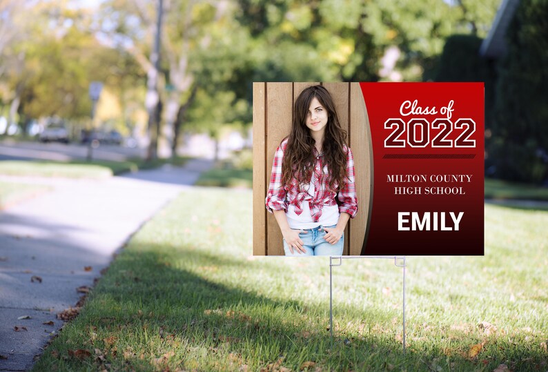 Graduation Yard Signs 2022 With Photo 3 Pack / Class of 2022 / Etsy