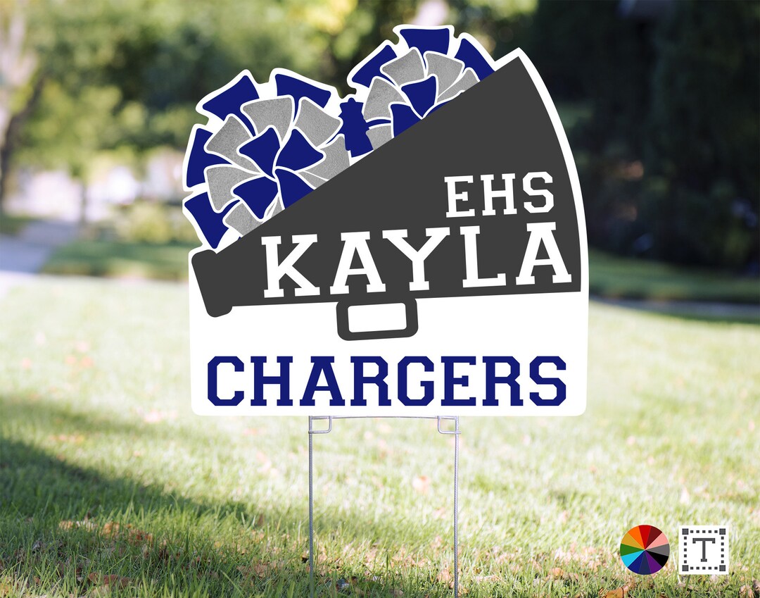 Personalized Cheer Megaphone Cut Out Class of 2024 Etsy