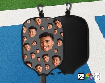 Custom Face Pickleball Paddle Cover: Personalized Neoprene Protection