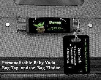 Yoda Luggage Tag - Etsy