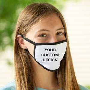 Custom Face Mask // Add Logo or Text // Face Mask // Custom Colors // Face Covering