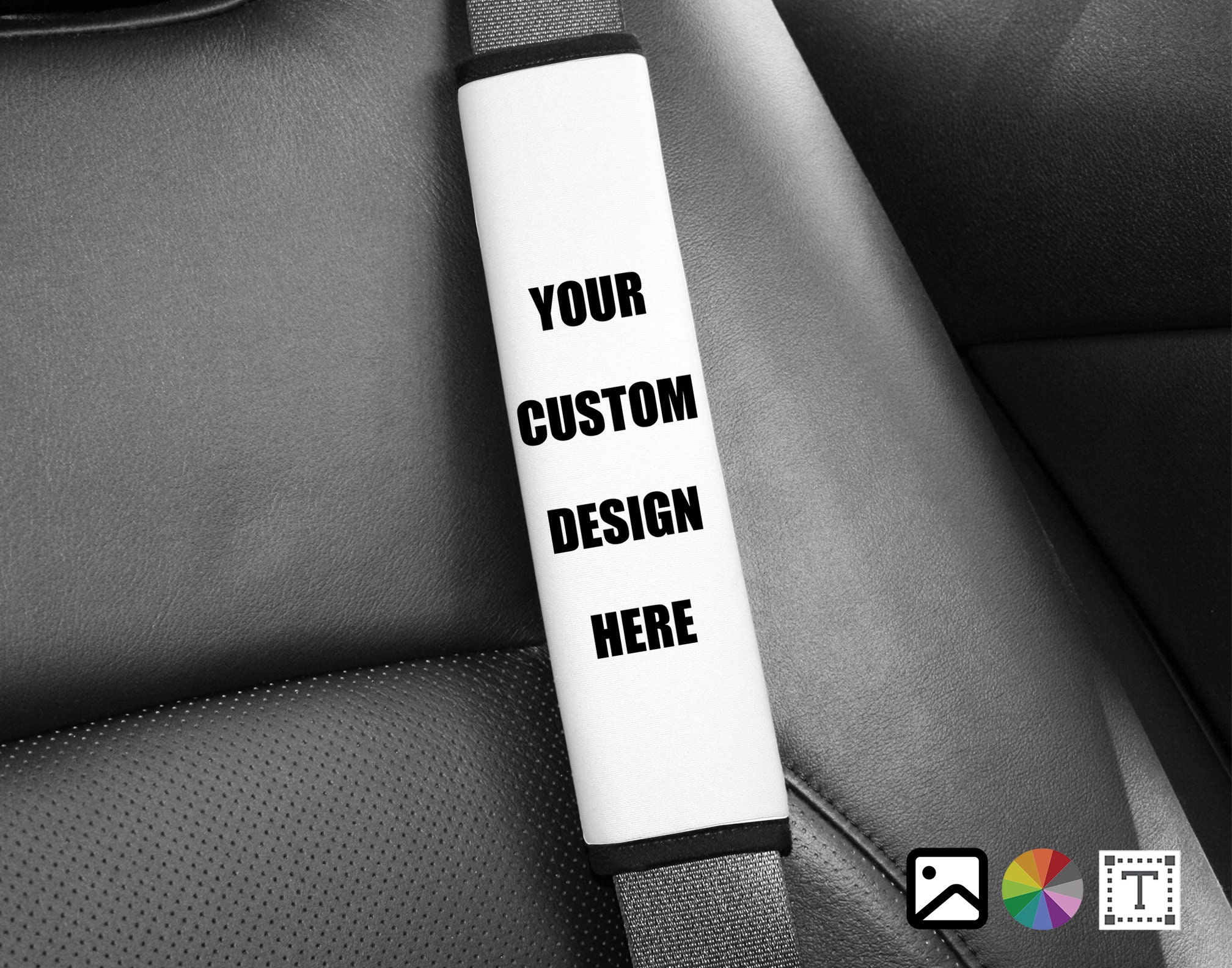 Custom Seat Belt Cover Company Logo Seat Belt Pad Etsy