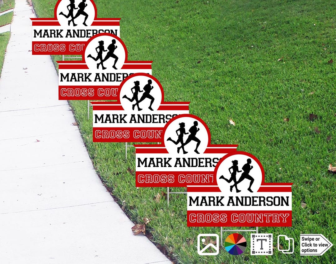 Custom Cross Country Yard Sign: Personalized Sports Decoration - Etsy