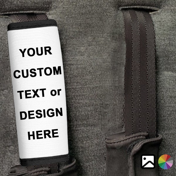 Custom Child Seat Belt Cover, Company Logo Seat Belt Pad, Personalized, Your Artwork, Business Logo, Seat Belt Shoulder pads, Your message