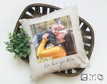 Custom Mothers Day Pillow / Mom's Day /Custom Pillow / Linen / Mom Gift / Personalized Pillow / Photo Pillow / Picture Pillow / Custom words