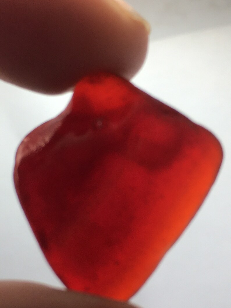 Rare red uk seaglass