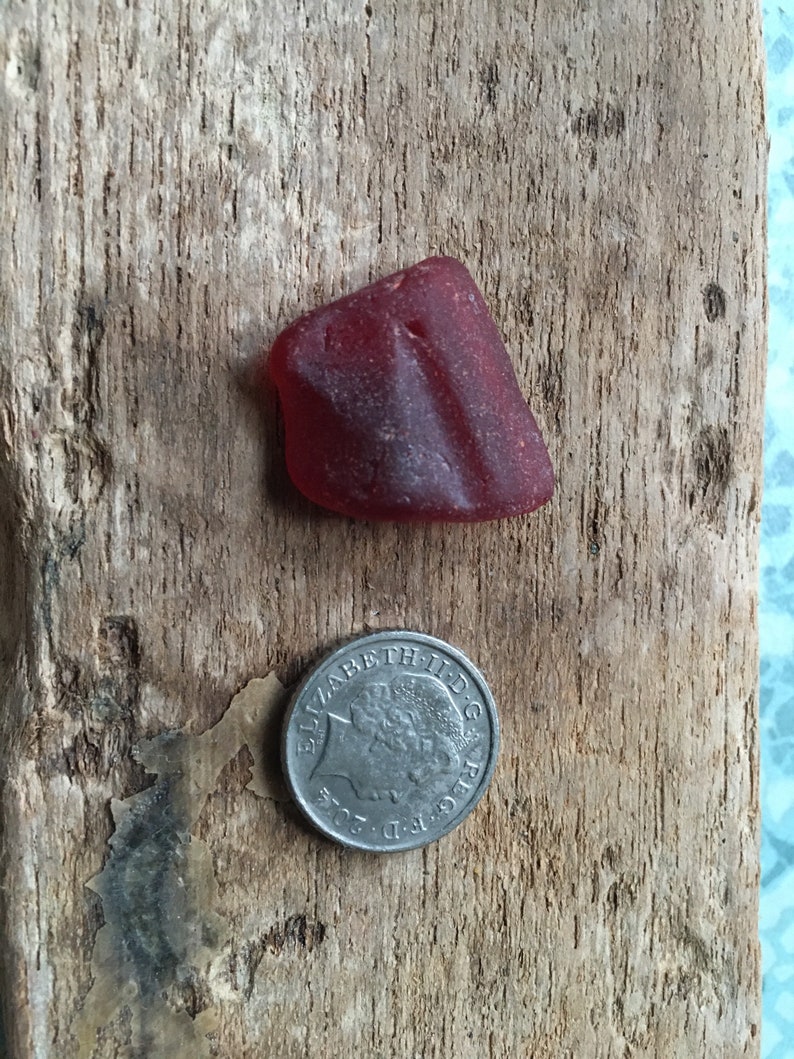 Rare red uk seaglass