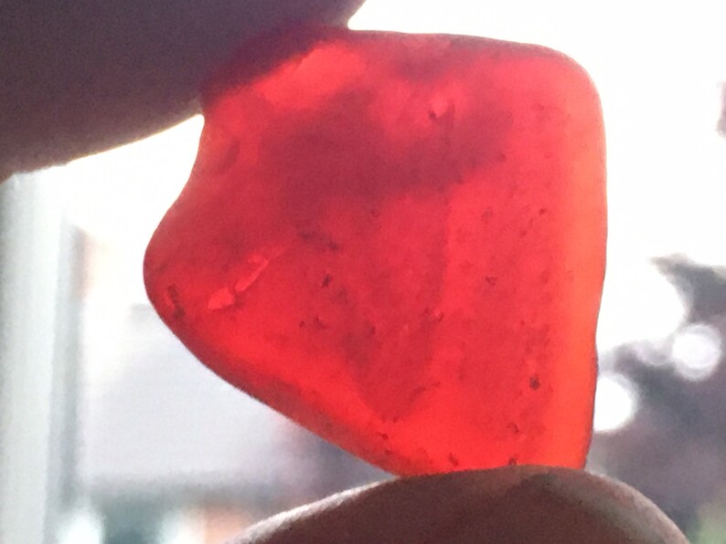 Rare red uk seaglass