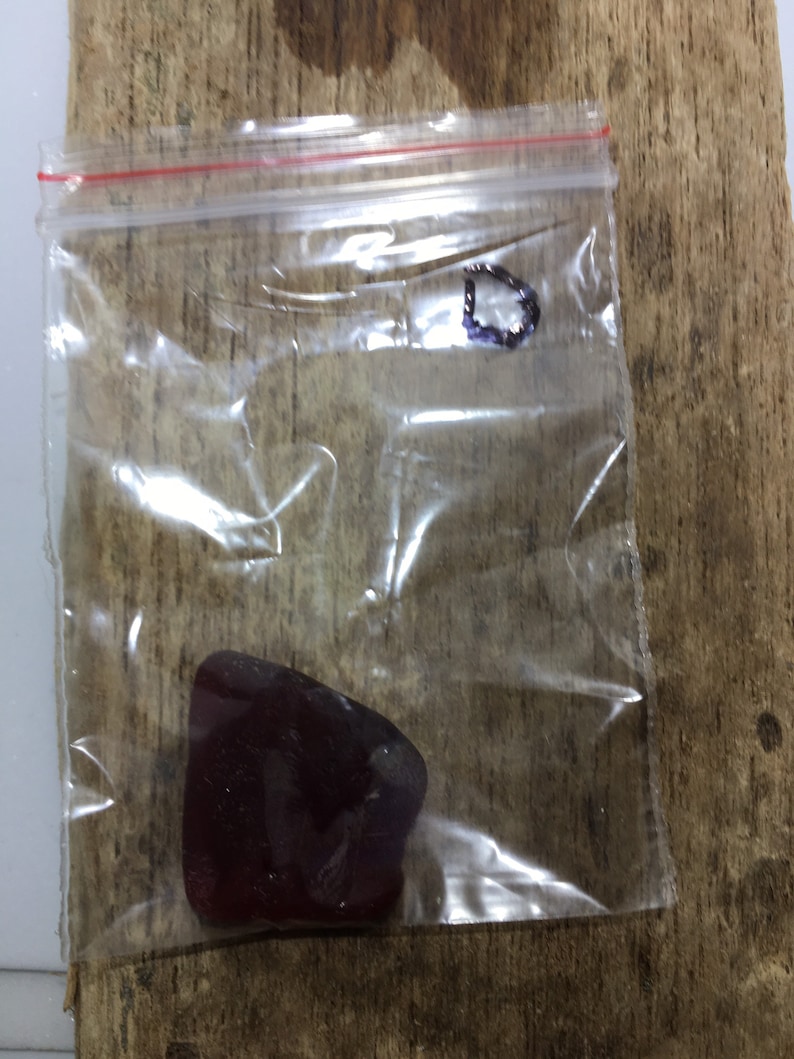 Rare red uk seaglass