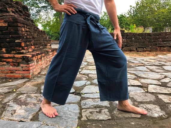 Pantalones de pescador tailandés Capri Pantalones de yoga