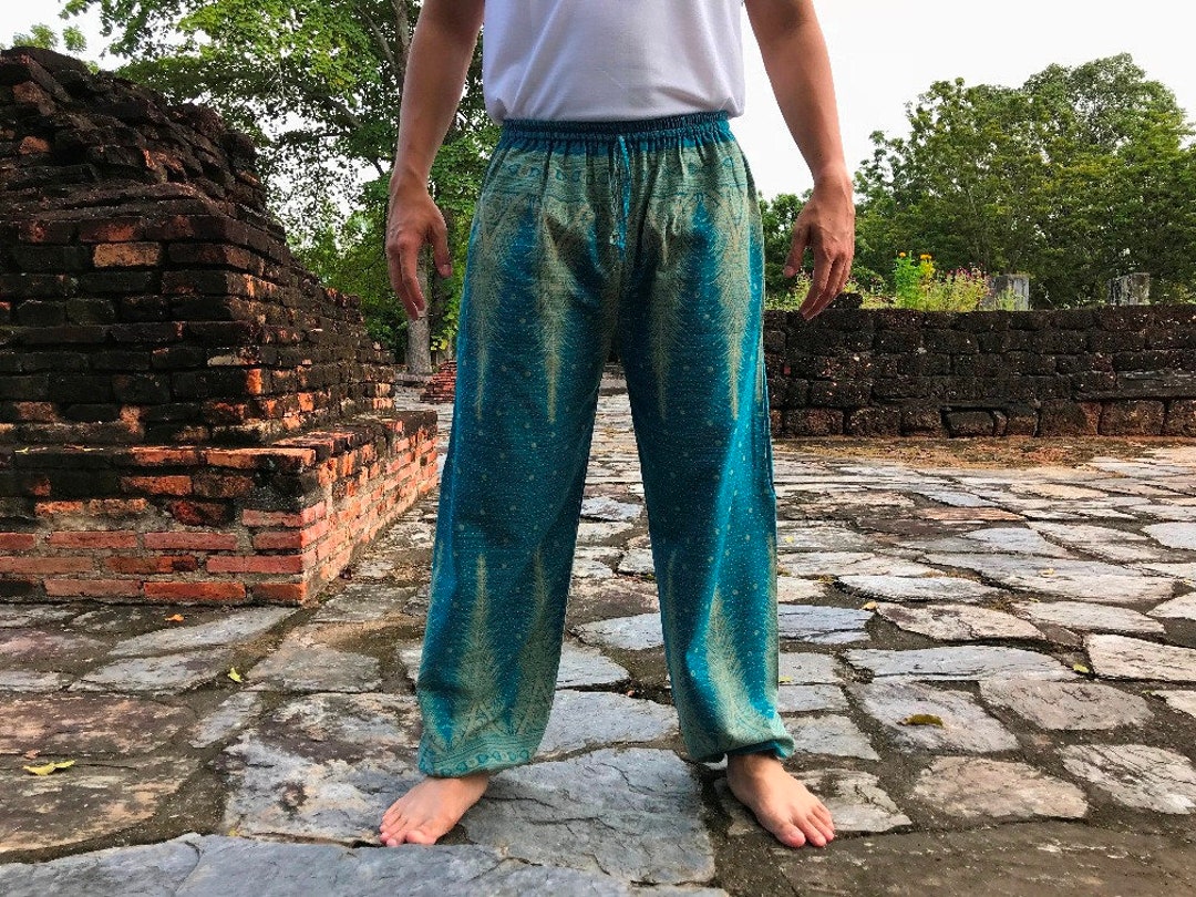 Thai Fisherman Pants Thai Tea Color for Unisex, Yoga Pants