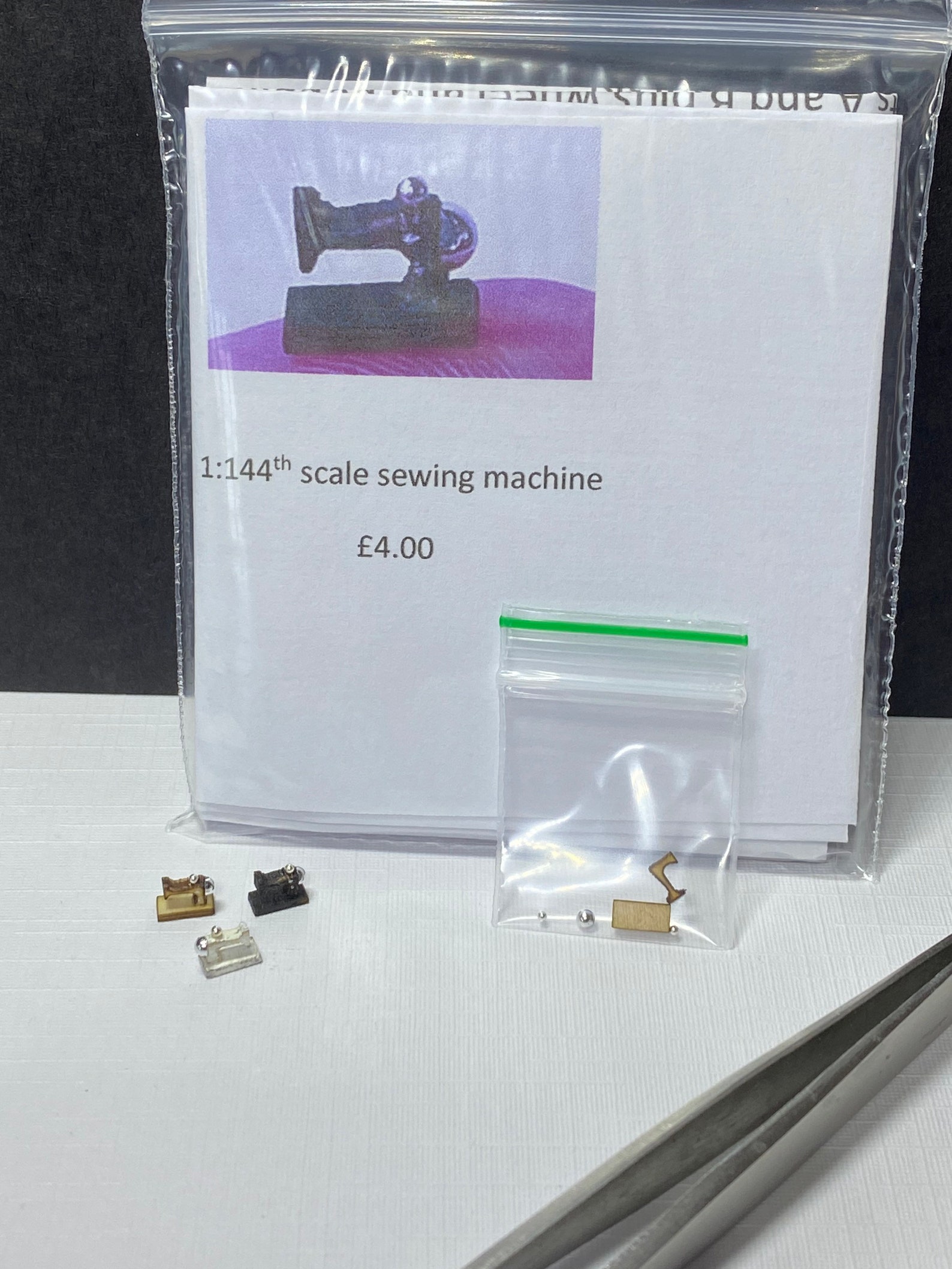 Miniature Micro Sewing Machine KIT in 1144th Scale DIY Make Etsy UK
