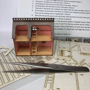 Miniature micro delux dollshouse KIT for a 1:12th scale home 1/144 DIY make your own tiny house image 10