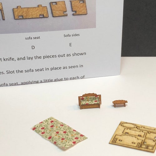 1144 Scale Dining Table and Chairs Kit DIY Make Your Own Etsy UK