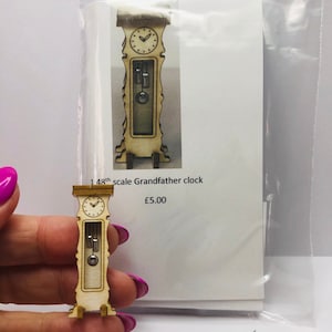 1:48th scale grandfather clock kit DIY make your own