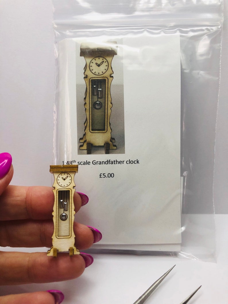 148th Scale Grandfather Clock Kit DIY Make Your Own Etsy