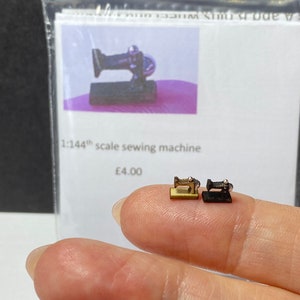 Miniature micro sewing machine  KIT in 1:144th scale  DIY make your own tiny gem