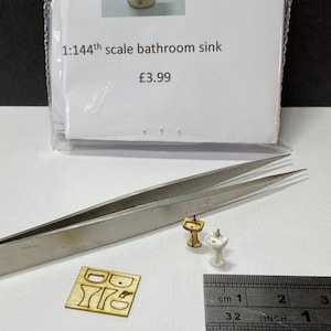1:144 scale sink DIY make your own micro furniture pieces