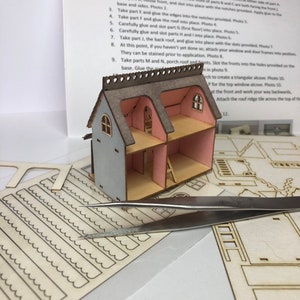 Miniature micro delux dollshouse KIT for a 1:12th scale home 1/144 DIY make your own tiny house image 6