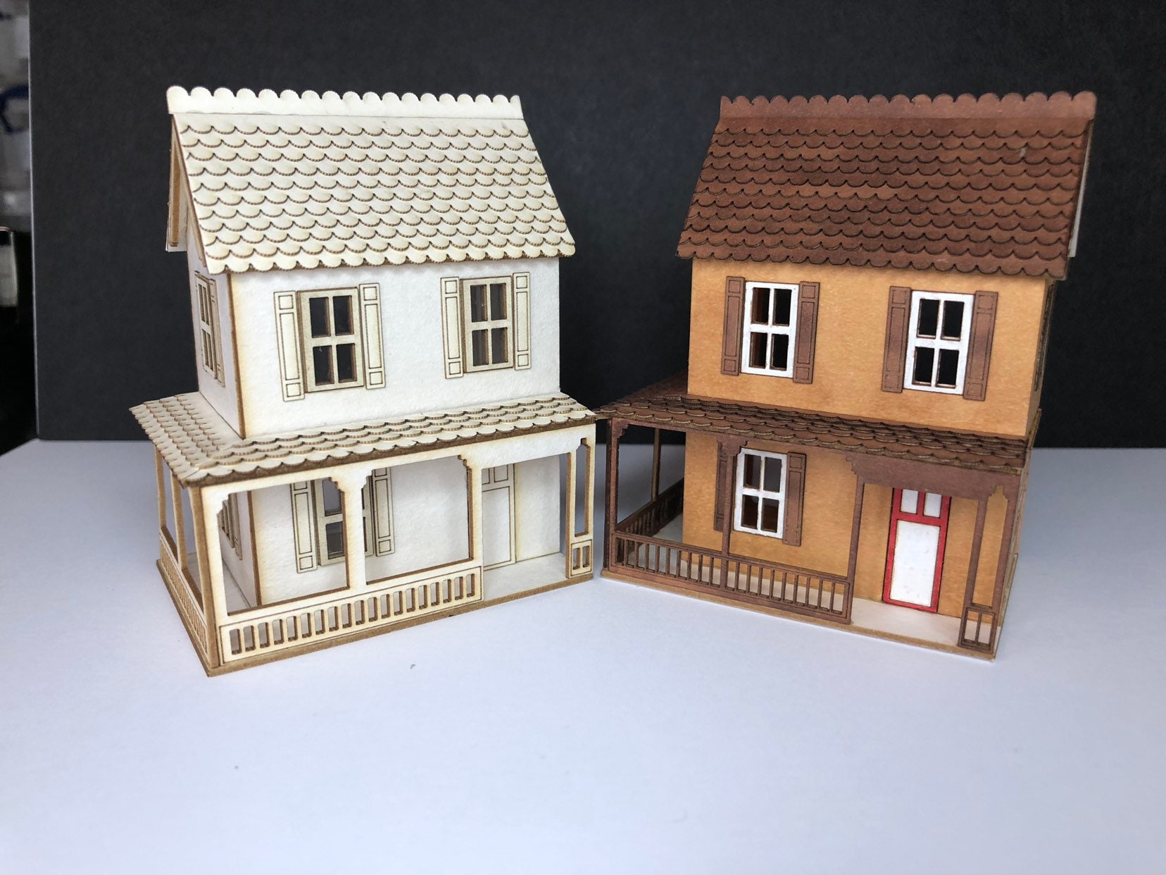 Miniature Micro Dollshouse KIT With Porch 1:144th Scale Home -  Hong  Kong