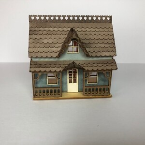 Miniature micro delux dollshouse KIT for a 1:12th scale home 1/144 DIY make your own tiny house image 9