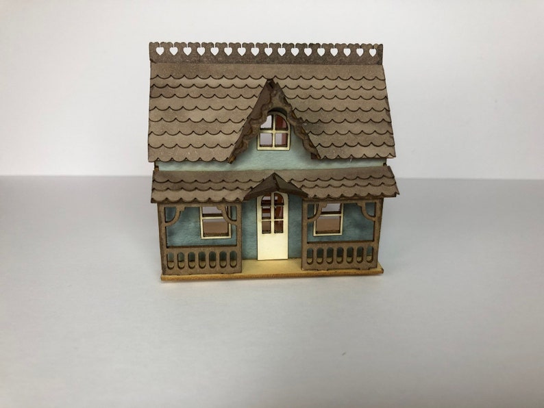 Miniature micro delux dollshouse KIT for a 1:12th scale home 1/144 DIY make your own tiny house image 9