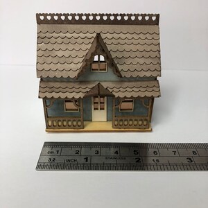 Miniature micro delux dollshouse KIT for a 1:12th scale home 1/144 DIY make your own tiny house image 4