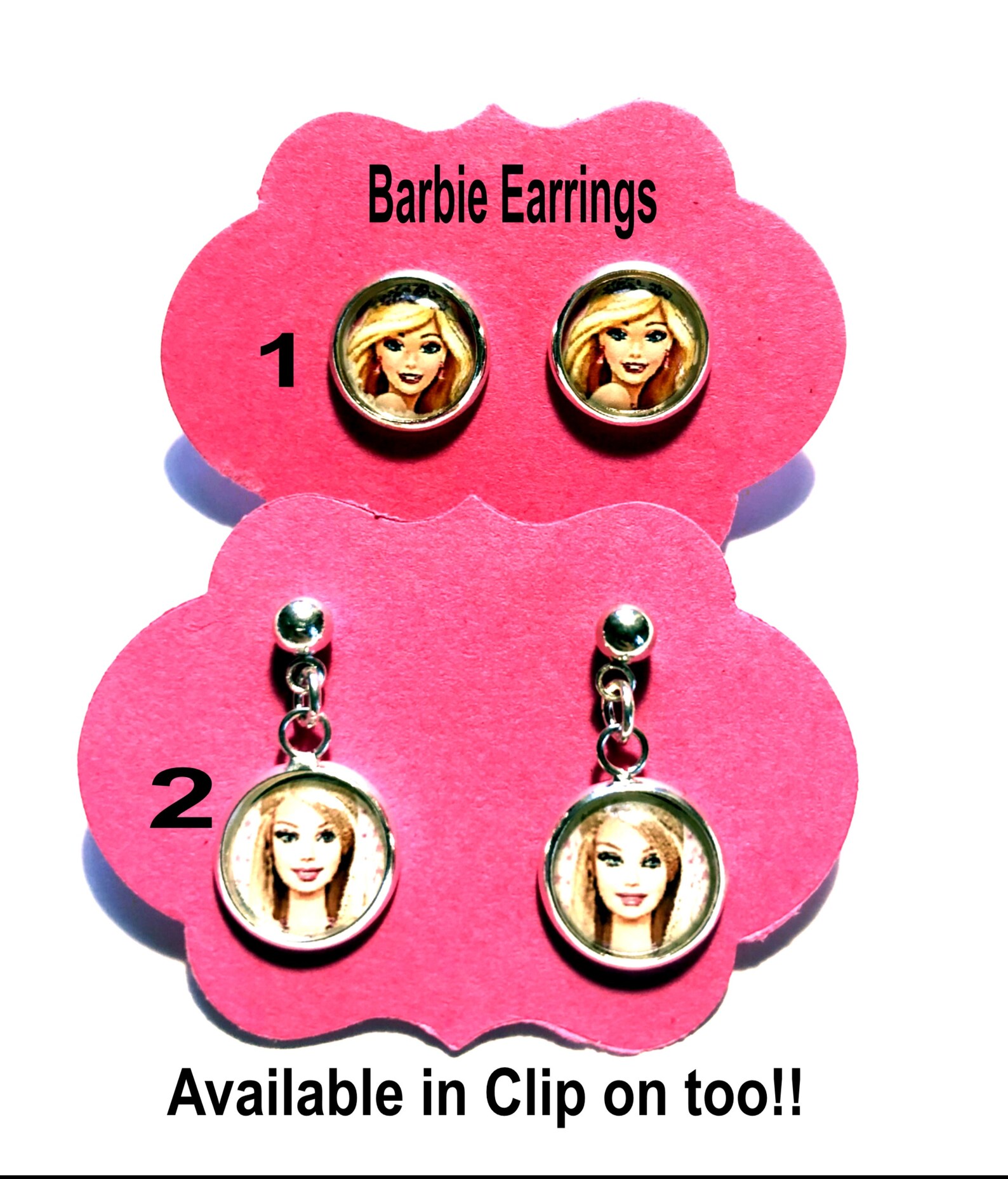 Barbie earringsearringsbarbieclip Etsy