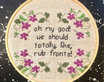 Big Mouth Lola Inspired Cross Stitch!