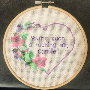 RHOBH Inspired Cross stitch!