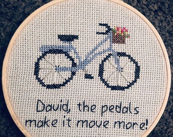 David, the pedals make it move more! Cross stitch!