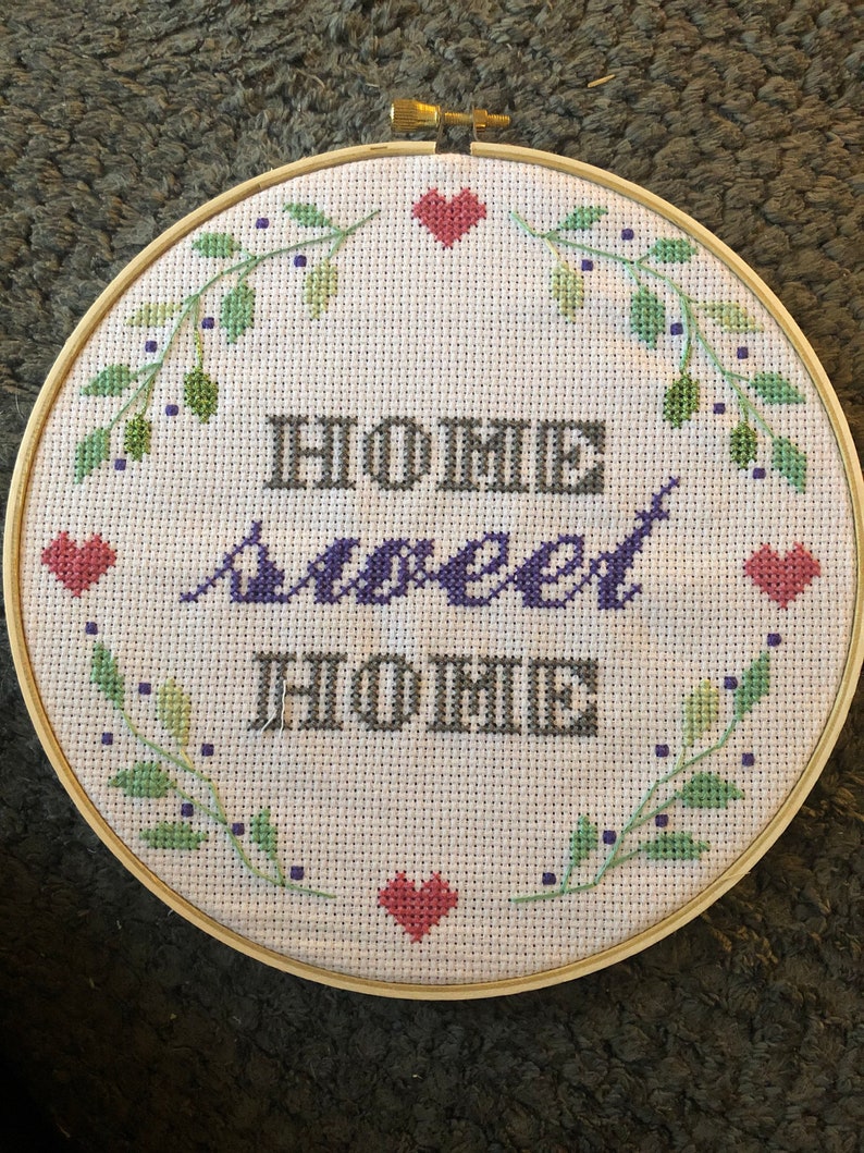 Cross Stitch Home Sweet Home Cross Stitch Fiber Arts