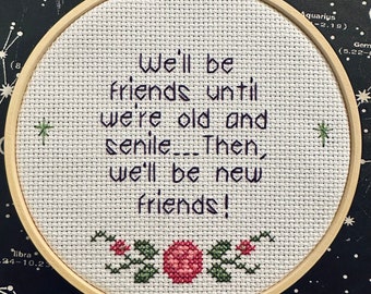 Best Friends Cross Stitch