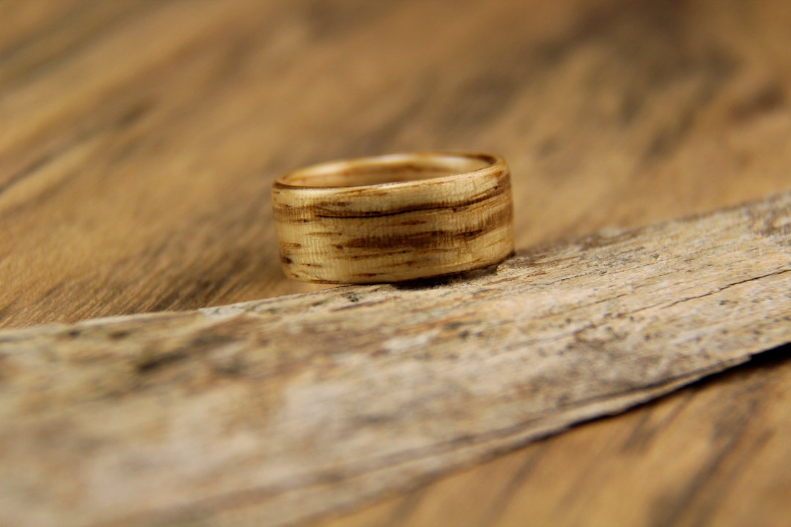 Zebrawood Bentwood Ring Handcrafted Wooden Ring Wood Ring Etsy