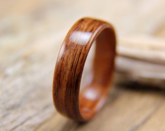 Santos Rosewood Bentwood Ring Handcrafted Wooden Ring