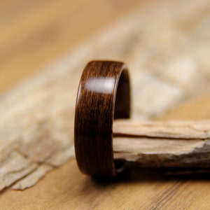 Zircote Bentwood Ring - Wooden Ring - Wedding Band