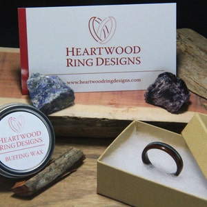 Walnut Bentwood Ring Handcrafted Wooden Ring Anniversary gift image 5