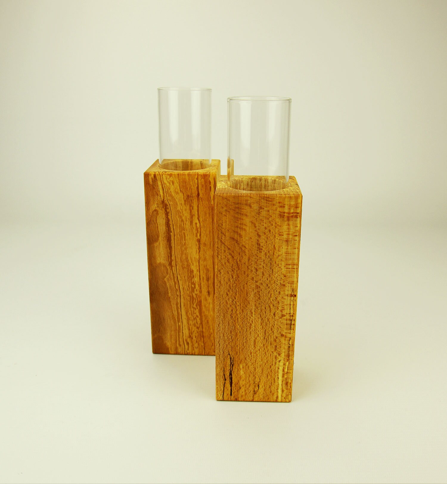 Handgefertigte Massivholz Vase - Japanisch Modern Für Home Decor