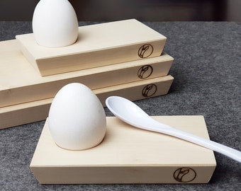 Wooden egg cup, egg board, breakfast board for egg, breakfast set, wooden stand for egg, egg holder by orangewood