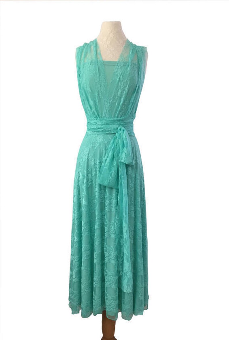 light green infinity dress