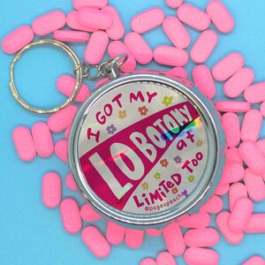 PRE-ORDER JUNE Lobotomy Pill Case - Cute 3 Way Divider with Keychain for On-the-Go Medication Organizing for Travel
