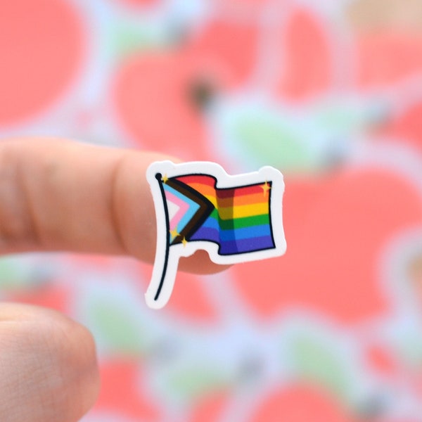 Mini Pride Sticker Gay Pride Queer LGBTQ+ Rainbow Stickers Tiny Phone Case Stickers Small Waterproof Stickers