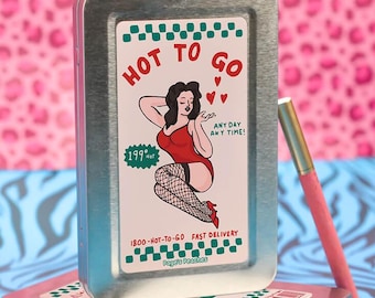 Hot To Go Stash Case Cigarette and Joint Case - Compact, Lightweight Travel Accessory