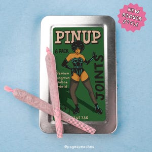 Pinup Joint Cigarette Case for Smokers | On-The-Go Traveling Cigarette and Joint Case