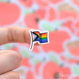 Mini Pride Sticker Gay Pride Queer LGBTQ+ Rainbow Stickers Tiny Phone Case Stickers Small Waterproof Stickers