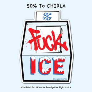 Sticker Fuck ICE - Imperméable, durable, politique image 1